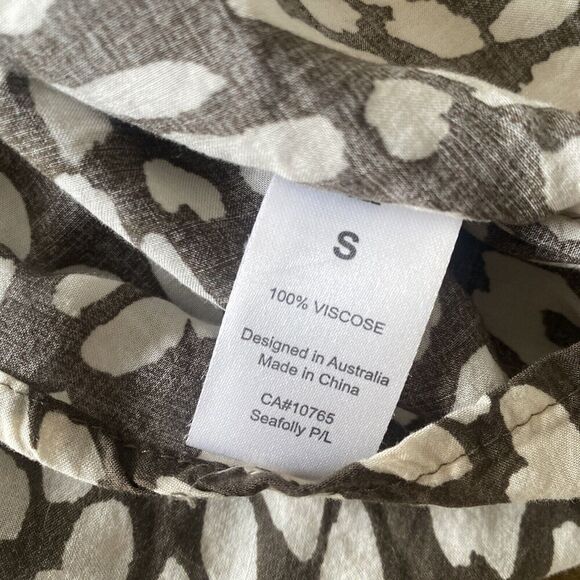 Seafolly Australia kaftan swim‎ coverup dress leopard print size small - Picture 6 of 7